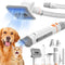 Afloia Pet Hair Vacuum Attachments with Universal Adapter, 8 in 1 Dog Clippers Pet Brush Nail Trimmer Grinder Comb & Scissors, Compatibles with Dyson, Shark, Bissell, Eureka, Dirt Devil, Etc