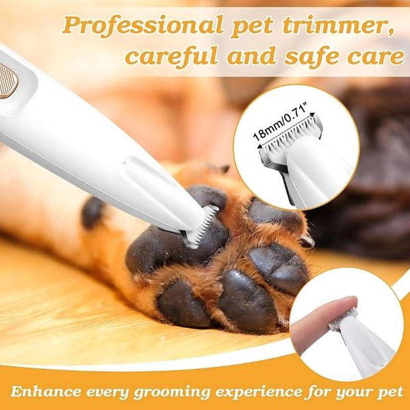 2024 New Pet Paw Trimmer - Water Proof - Rechargeable Pet Shaver with LED Light for Dogs and Cats Dog Paw Cat Nail Large Dog Pet Paw