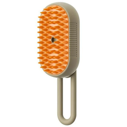 Cat Dog Pet Spray Massage Brush with Steam Spray Function and Rotatable Hair Removal Comb