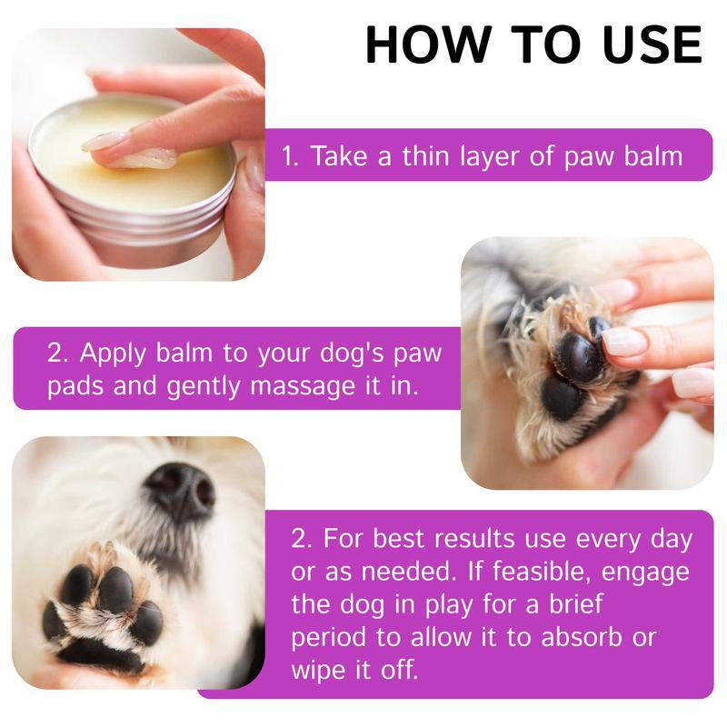 Pawpetpic Organic Dog Paw and Nose Balm with Shea Butter and Coconut Oil - Anti-Itch Relief for Cracked Skin Pawcleaner Pawprotector